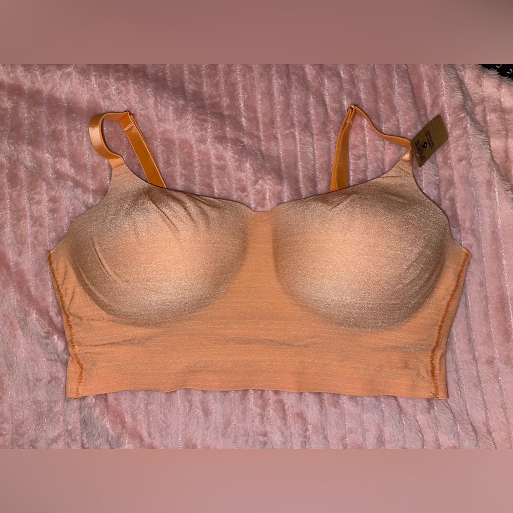 Orange VS PINK padded wire free bralette